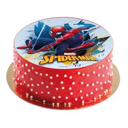 Fondánový list na dort Spiderman 16 cm - bez cukru