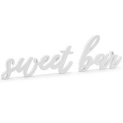NÁPIS dřevěný Sweet bar bílý