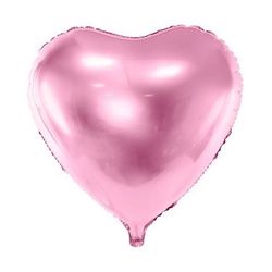 BALÓNEK fóliový srdce světle růžové 45cm