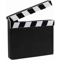 DEKORACE Filmová klapka dřevěná 11,5x13,5cm