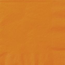UBROUSKY jednobarevné oranžové  - 33x33cm 20ks
