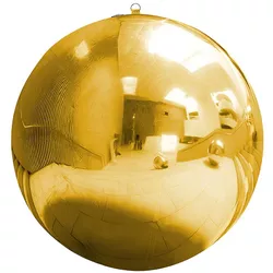 Nafukovací zrcadlový balón zlatý 60 cm