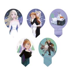 Dekorace na cupcakes z jedlého papíru Frozen II 20 ks - 65 x 40 mm