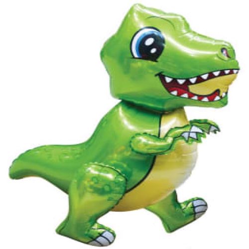 BALÓNEK fóliový 4D T-Rex zelený 77cm